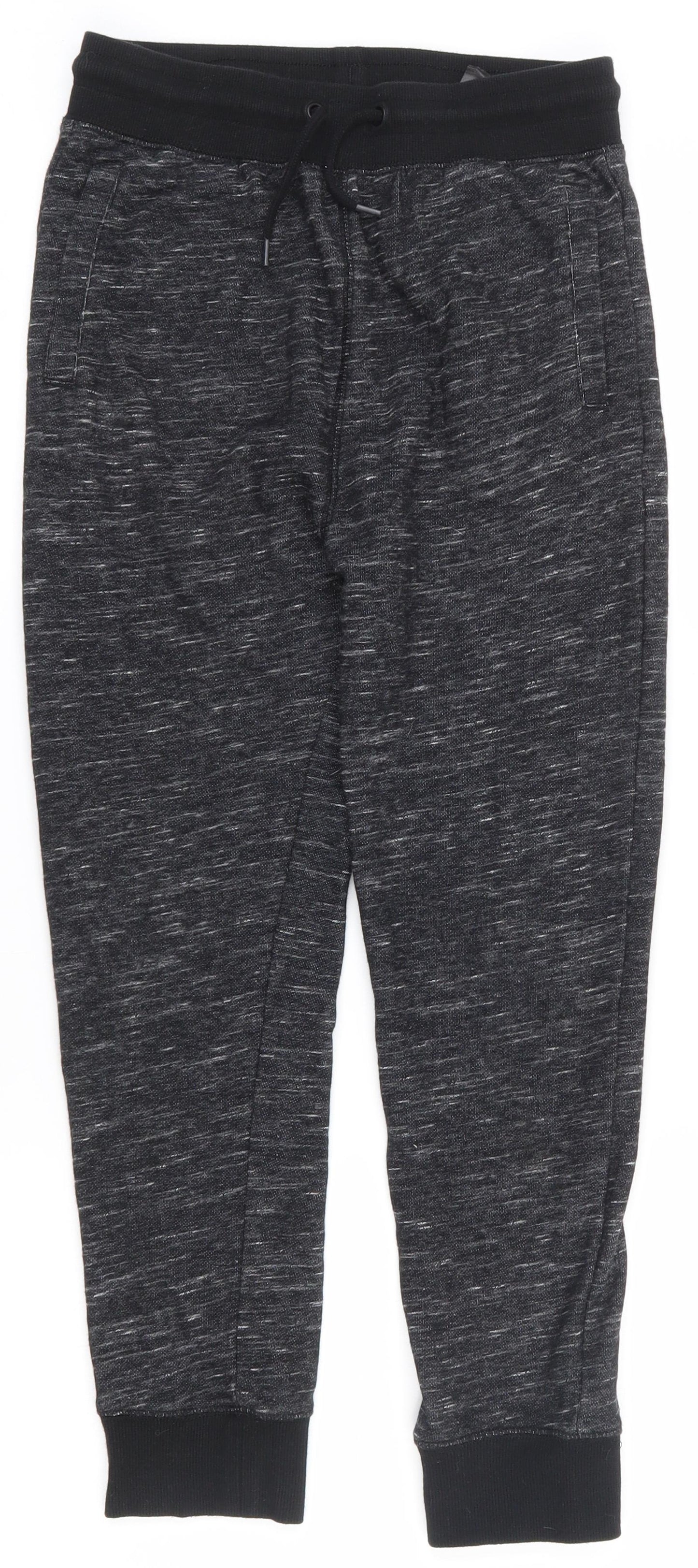 H&M Boys Grey  Cotton Jegging Trousers Size 11-12 Years  Regular Drawstring