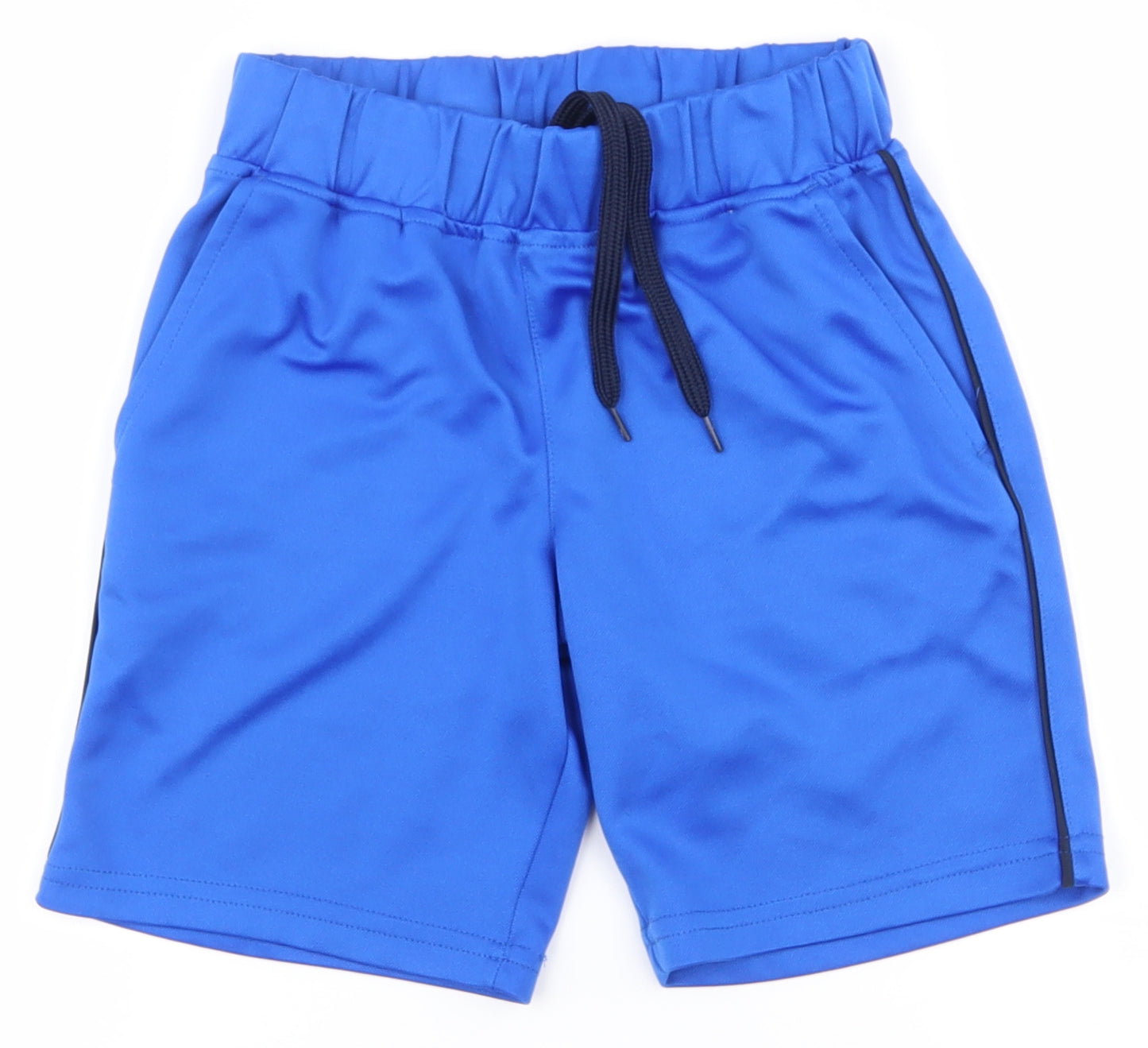 Dunnes Stores Boys Blue  100% Polyester Sweat Shorts Size 8-9 Years  Regular Drawstring