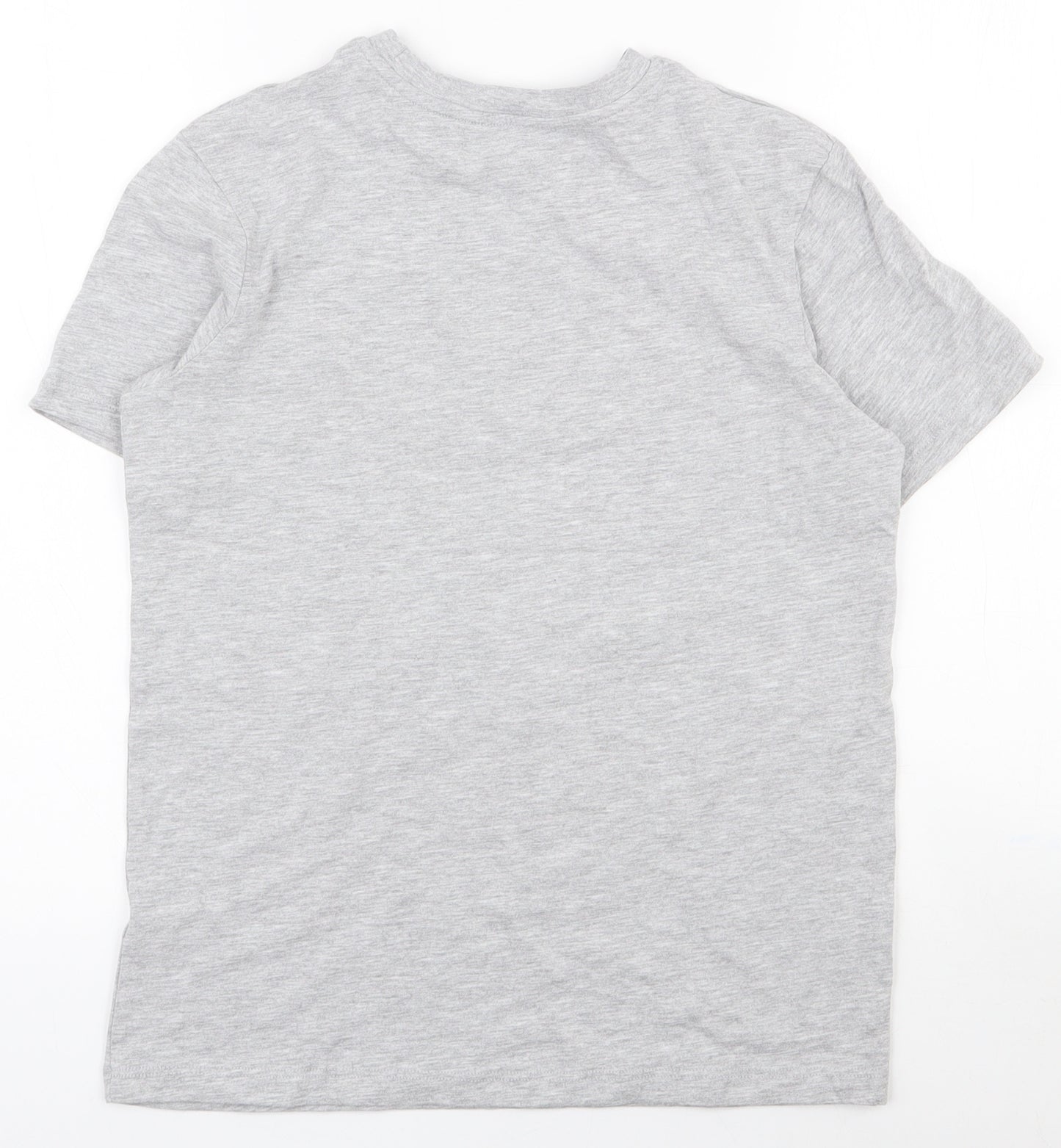 George Boys Grey  Cotton Basic T-Shirt Size 11-12 Years Crew Neck Pullover - Christmas t-shirt, reversible sequins