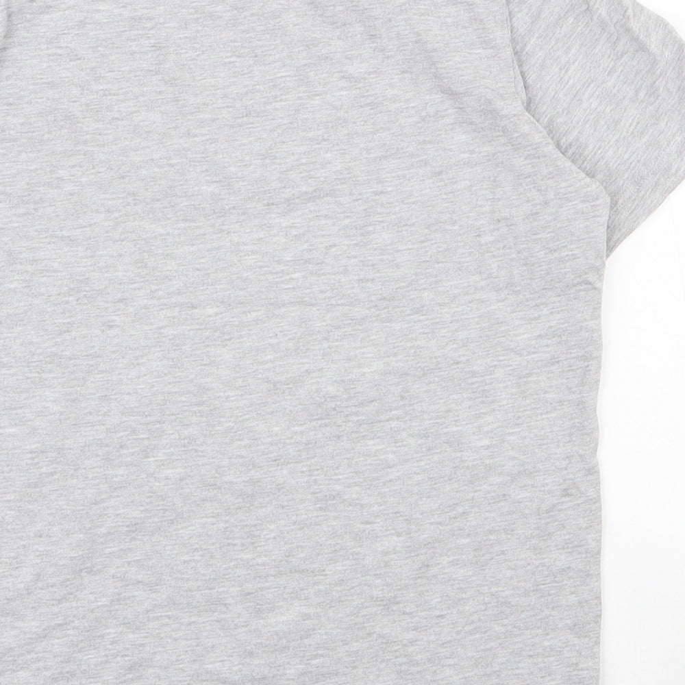 George Boys Grey  Cotton Basic T-Shirt Size 11-12 Years Crew Neck Pullover - Christmas t-shirt, reversible sequins