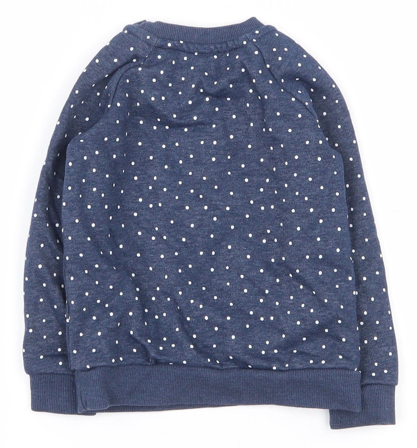 Primark Girls Blue Spotted Cotton Pullover Jumper Size 18-24 Months  Pullover - Sweatshirt