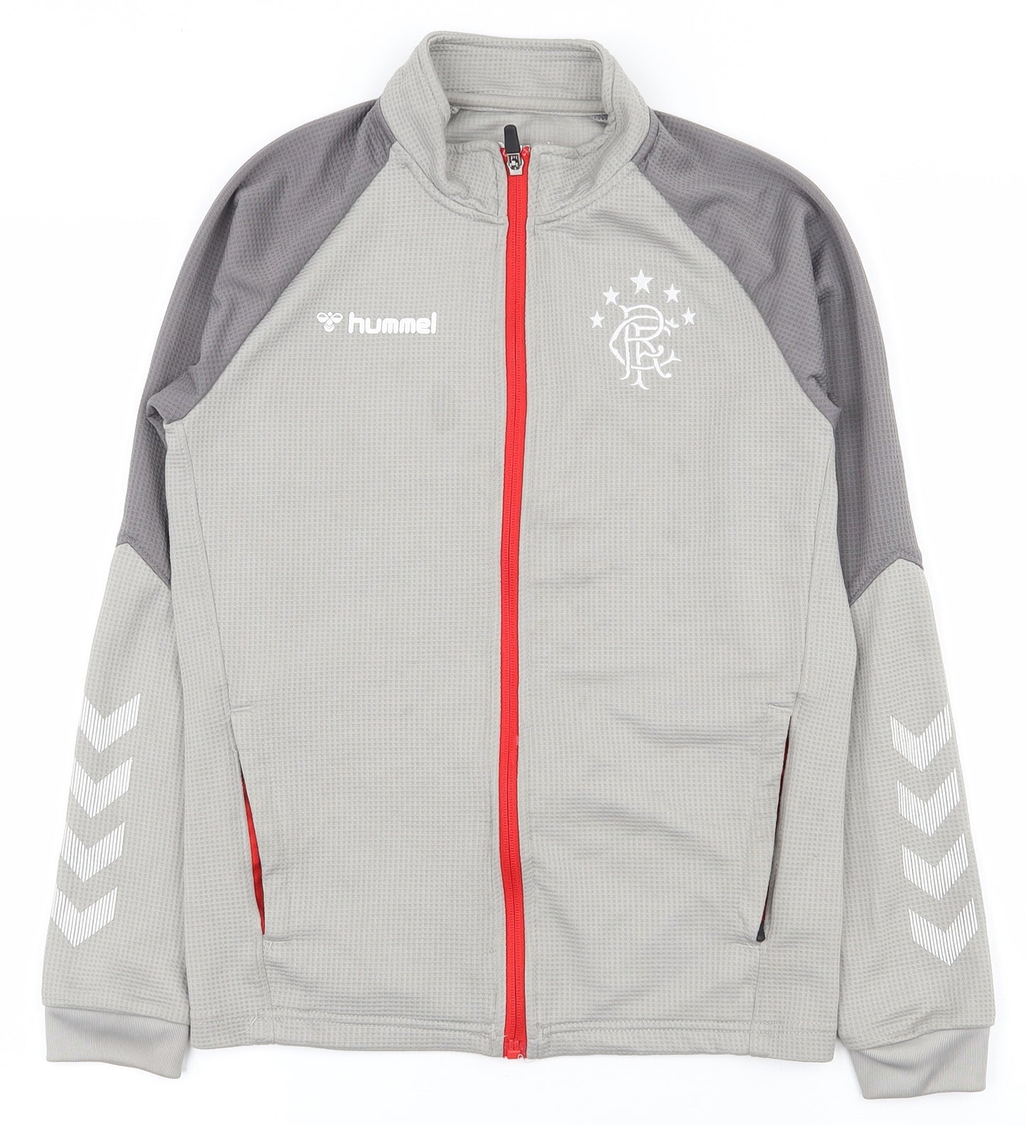Hummel Boys Grey  100% Polyester Full Zip Sweatshirt Size 12 Years  Zip