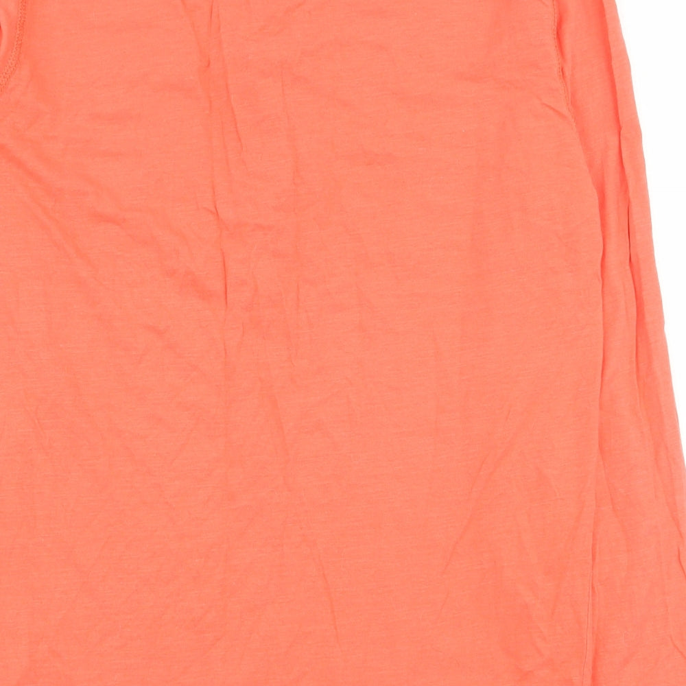 H&M Mens Orange  Cotton  T-Shirt Size M Round Neck
