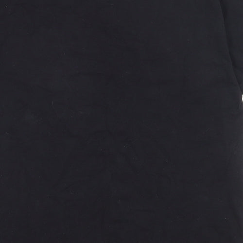 Fruit of the Loom Mens Black  Cotton  T-Shirt Size L Crew Neck  - Guiness