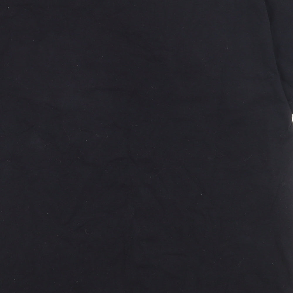 Fruit of the Loom Mens Black  Cotton  T-Shirt Size L Crew Neck  - Guiness