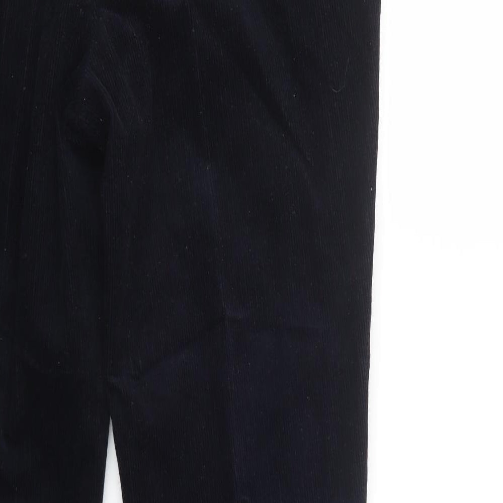 DG's Mens Blue  Cotton Chino Trousers Size 34 in L32 in Regular Button