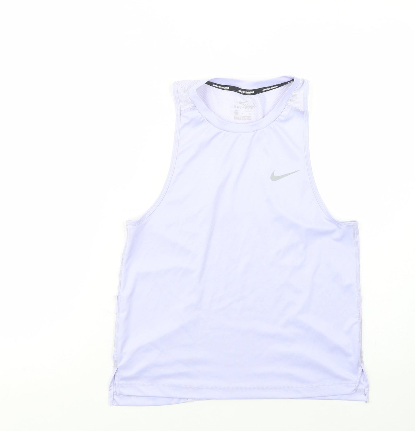 Nike Womens Purple  Polyester Pullover Tank Size S Scoop Neck Pullover