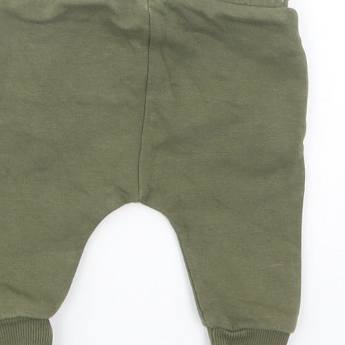 NEXT Baby Green  Cotton Pedal Pusher Trousers Size 3-6 Months  Drawstring