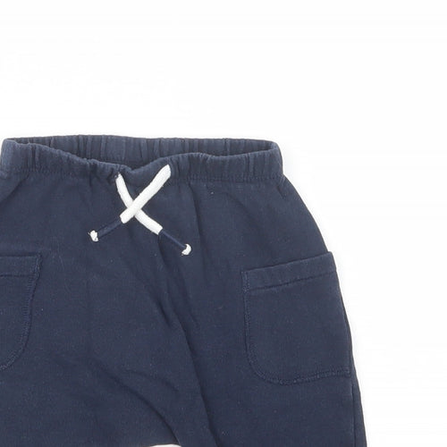 NEXT Baby Blue  Cotton Jogger Trousers Size 6-9 Months