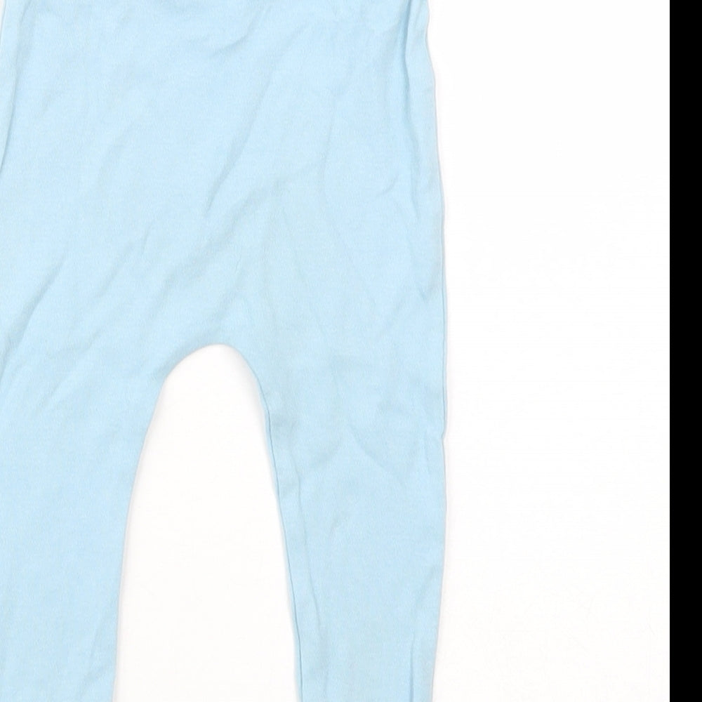 George Baby Blue  Cotton Jogger Leggings Size 6-9 Months  Drawstring - Winnie the Pooh