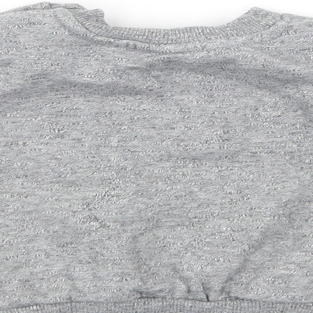 Primark Baby Grey  Polyester Pullover Jumper Size 6-9 Months  Snap - Mickey Mouse