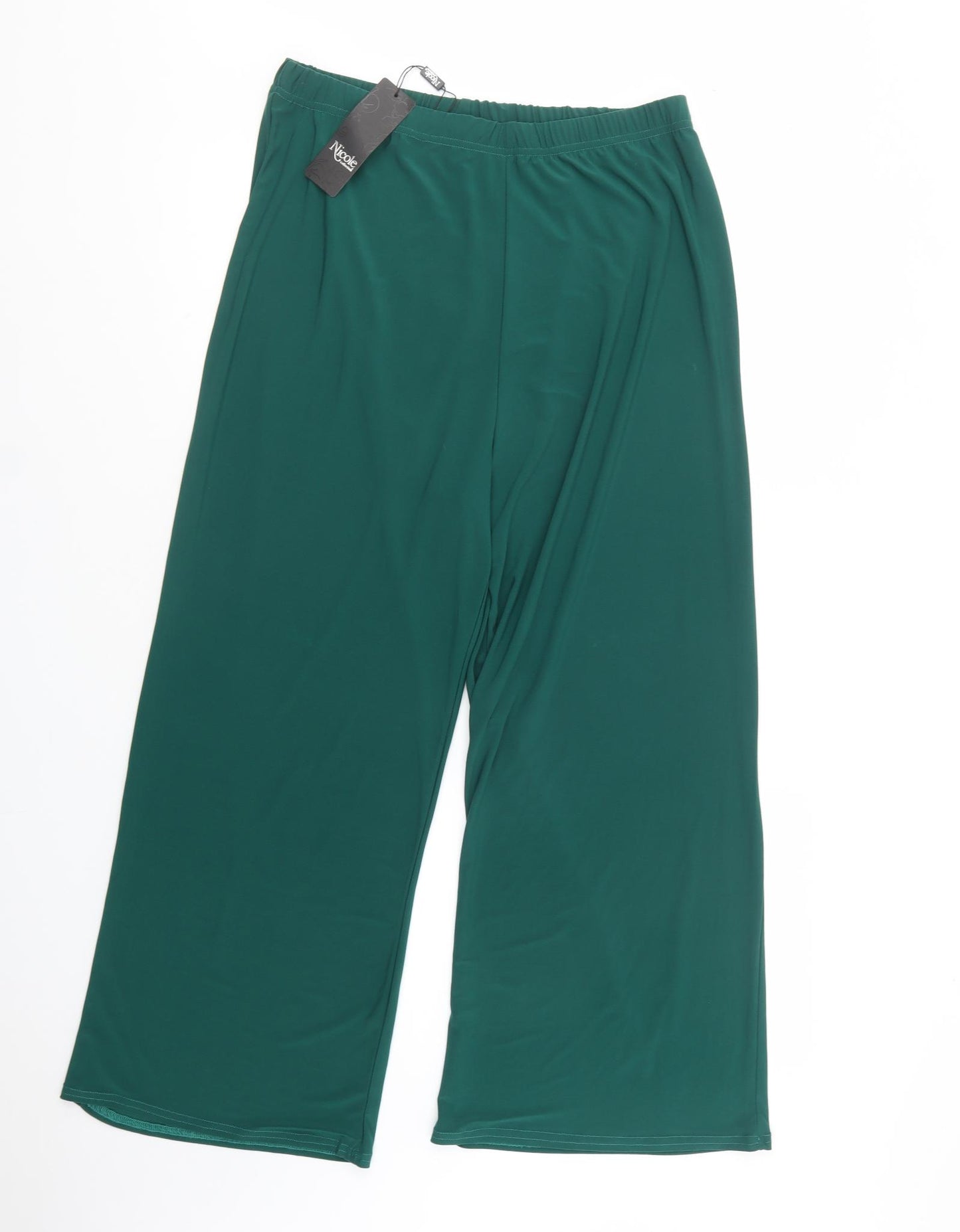 Nicole Collection Womens Green  Polyester Trousers  Size L L27 in Regular