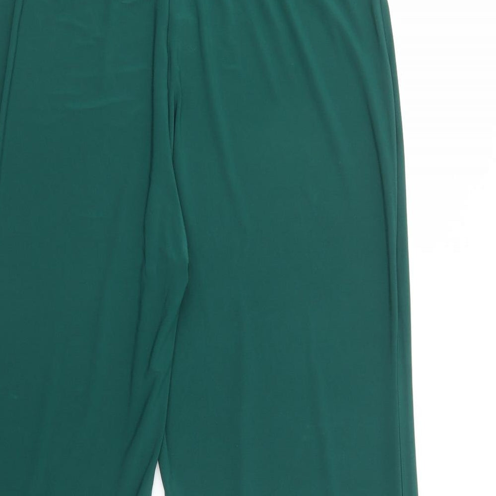 Nicole Collection Womens Green  Polyester Trousers  Size L L27 in Regular