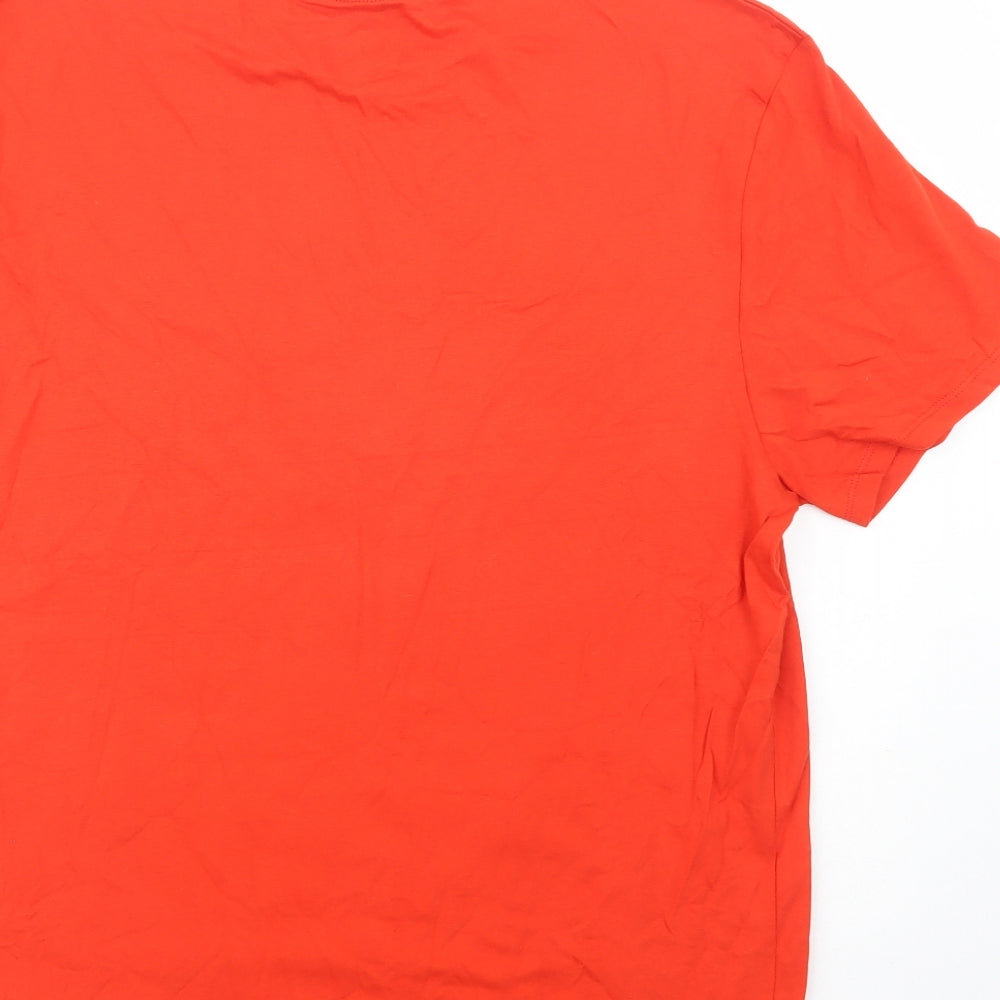 Primark Mens Red  Cotton  T-Shirt Size 2XL Crew Neck  - WWE