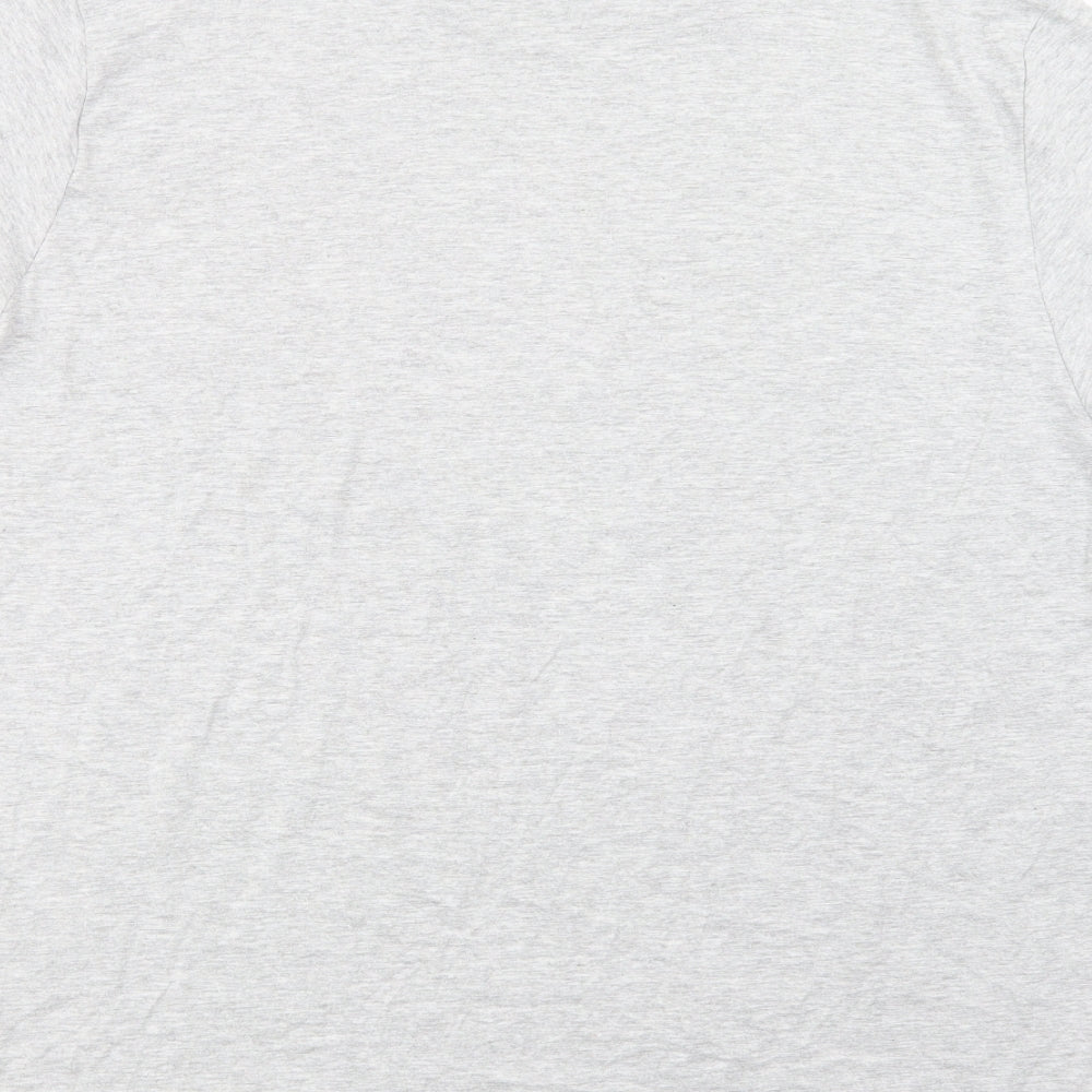 Dunnes Stores Mens Grey  Cotton  T-Shirt Size 2XL Crew Neck