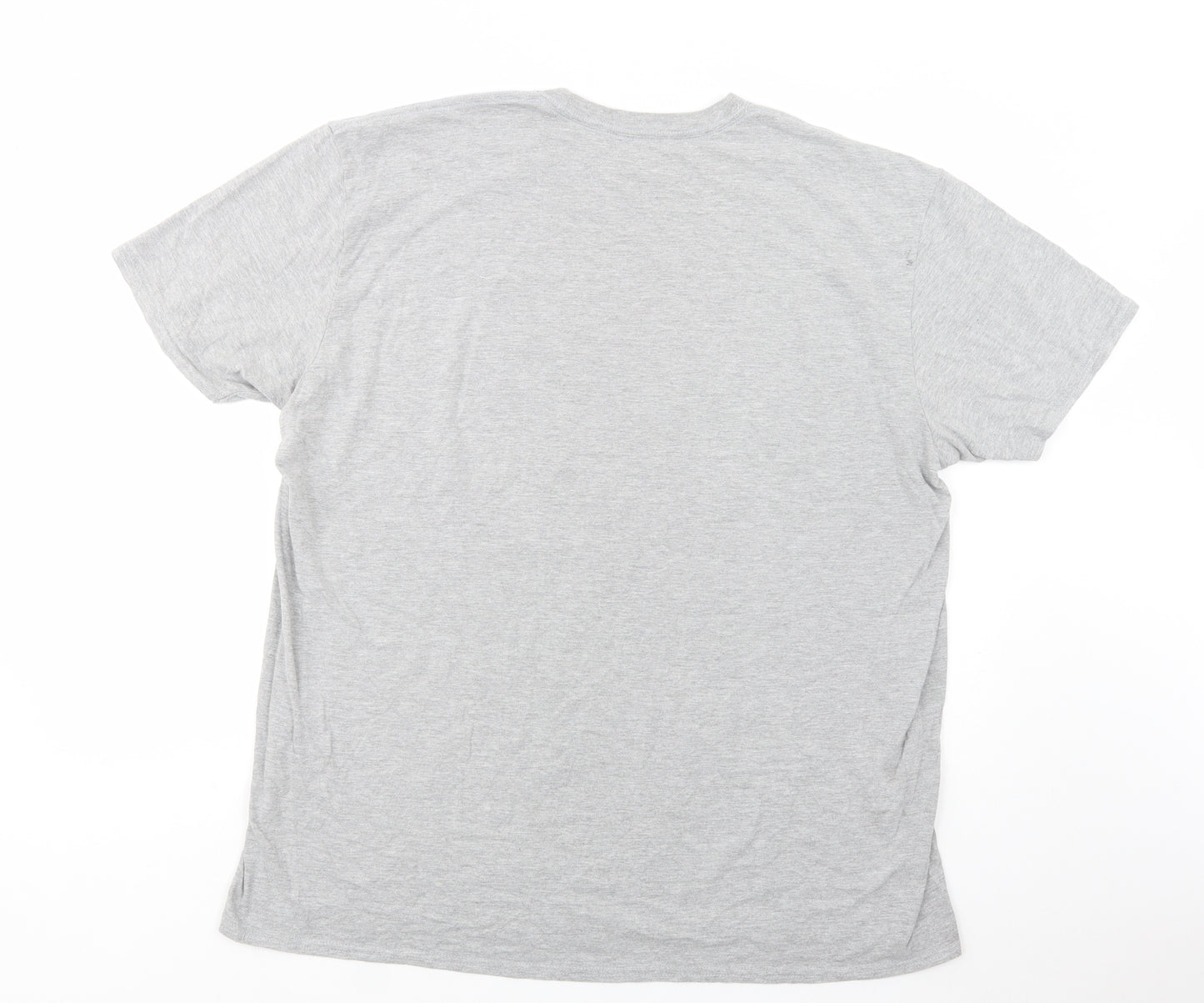 Marvel Mens Grey  Cotton  T-Shirt Size 2XL Crew Neck