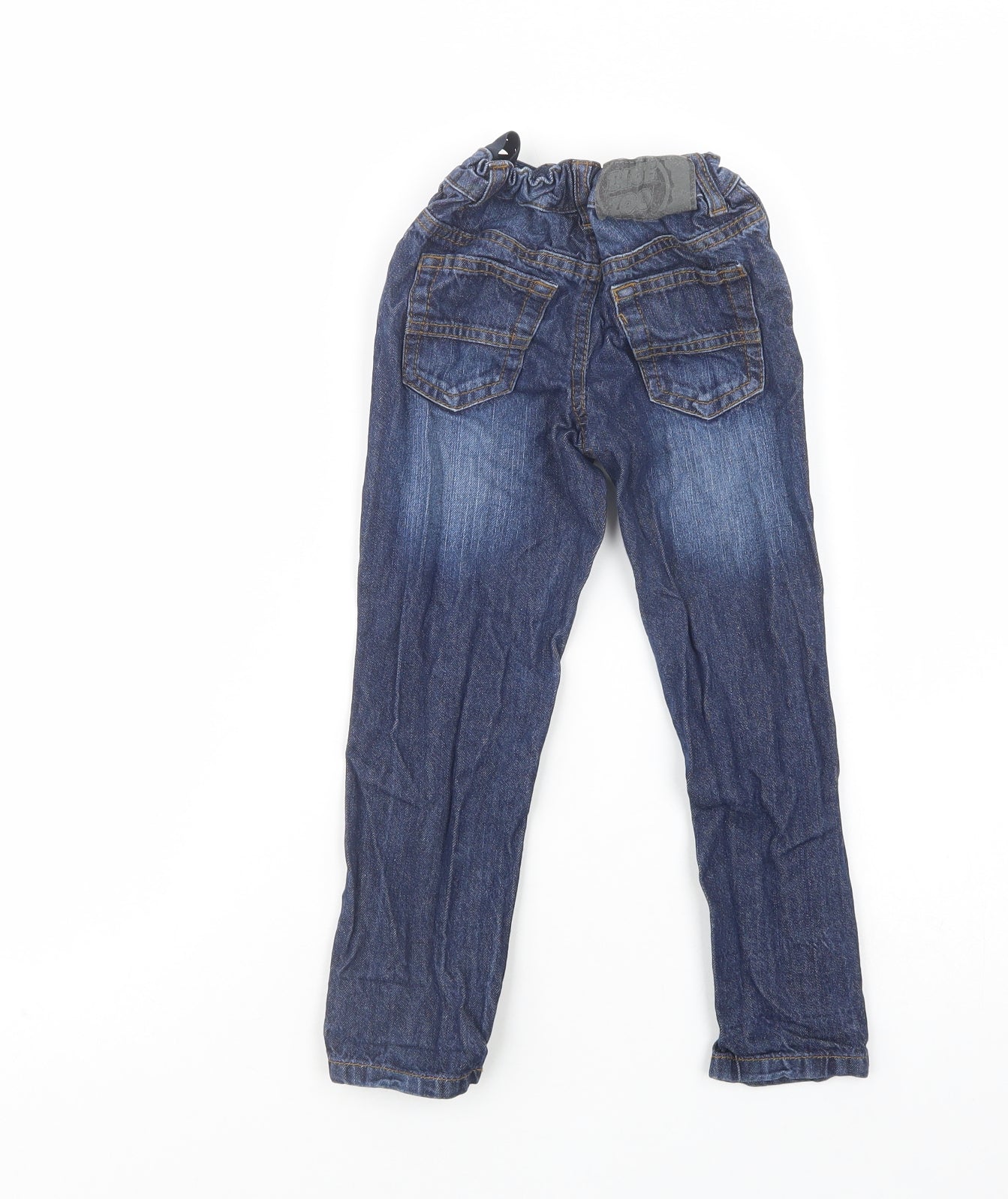 Blue Zoo Boys Blue  Cotton Skinny Jeans Size 5 Years  Regular Button