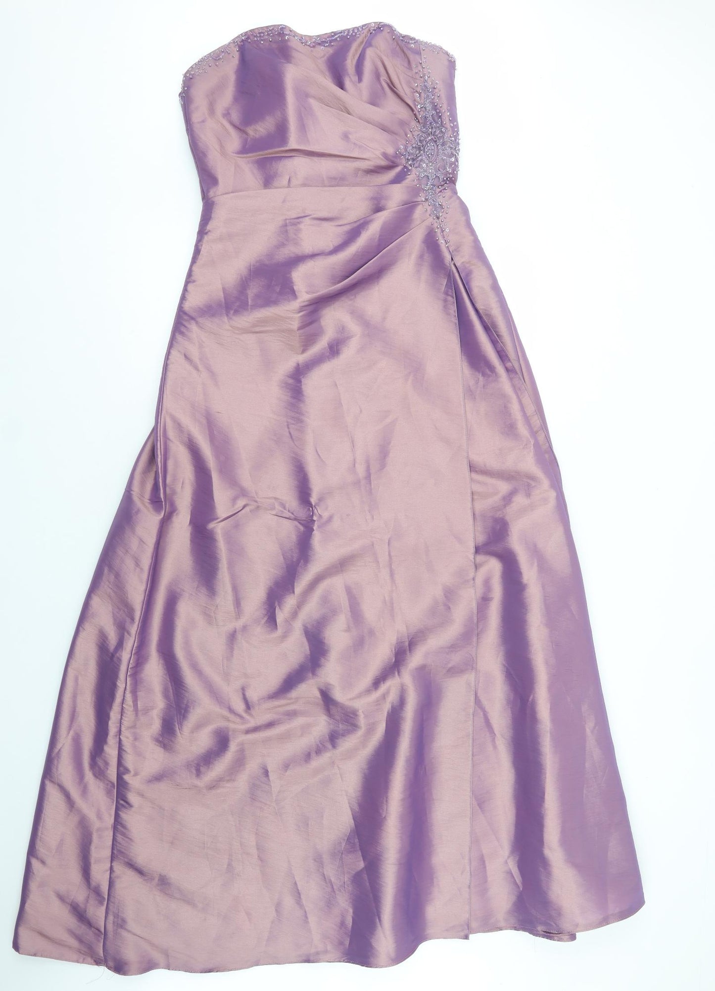 Romantica Womens Purple  Polyester Ball Gown  Size 12  Sweetheart Zip
