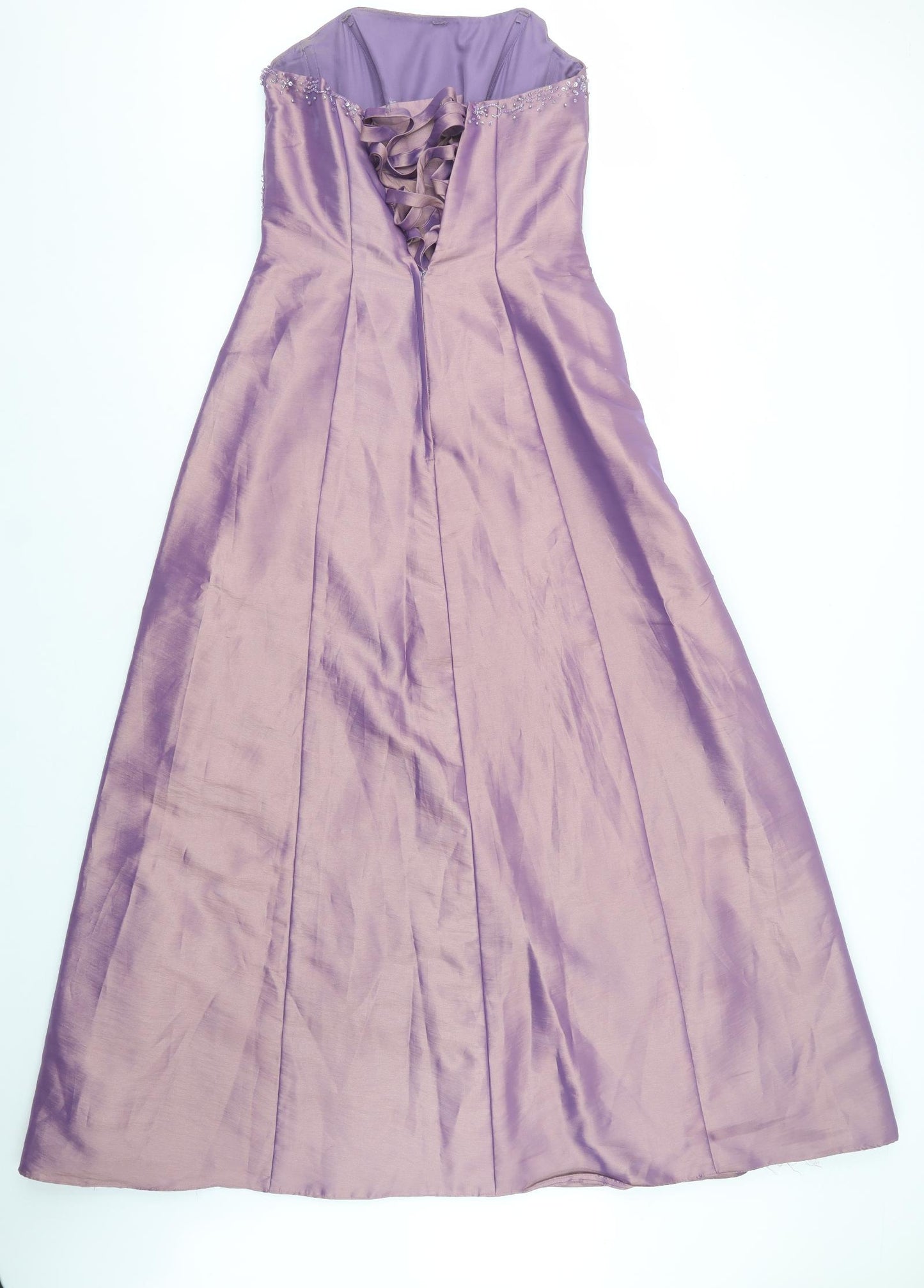 Romantica Womens Purple  Polyester Ball Gown  Size 12  Sweetheart Zip