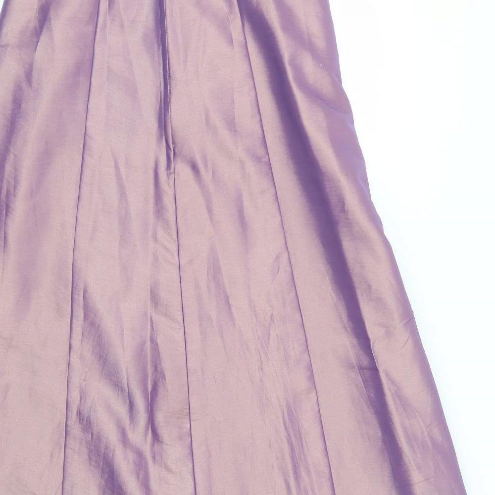 Romantica Womens Purple  Polyester Ball Gown  Size 12  Sweetheart Zip