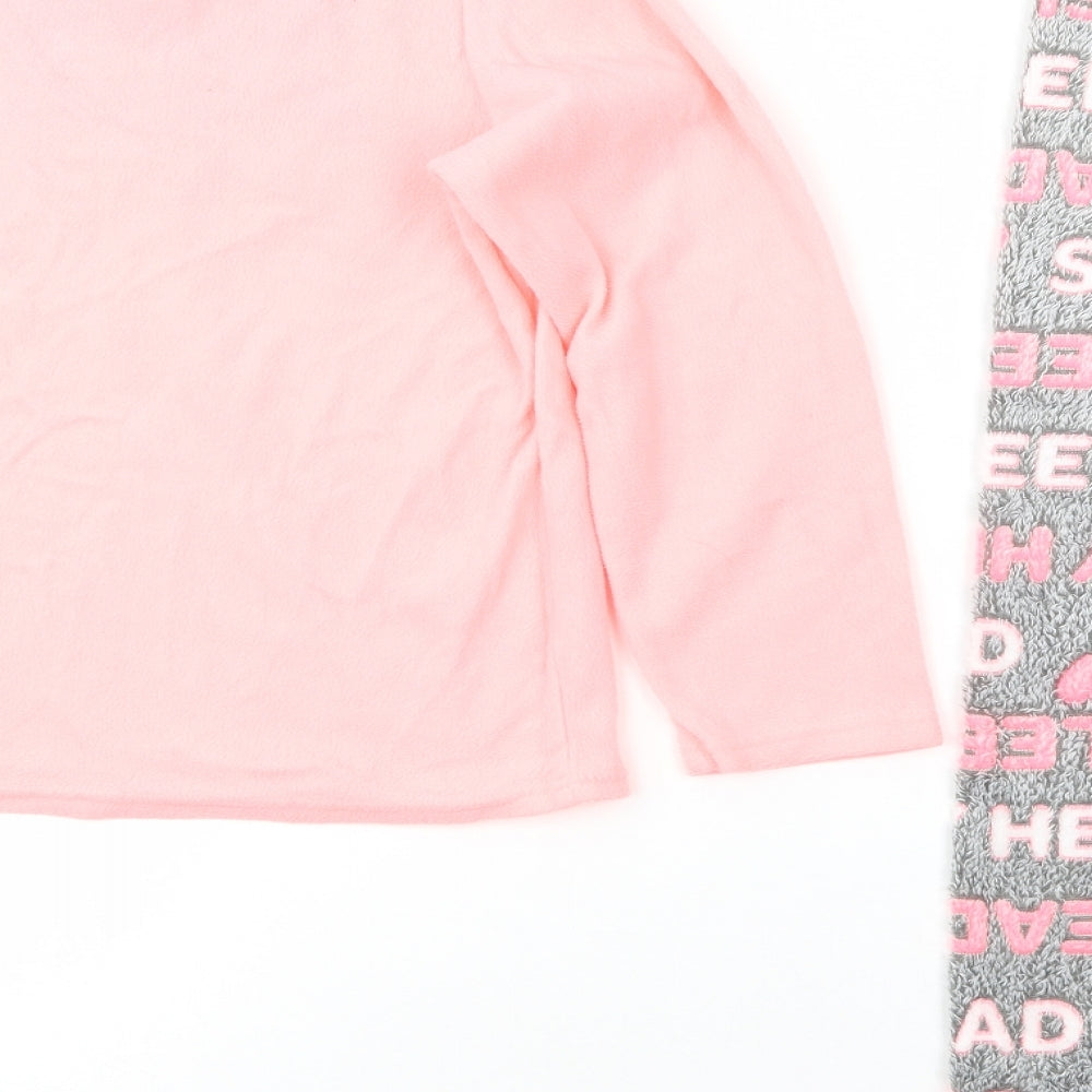 Primark Girls Pink Geometric Polyester  Pyjama Set Size 12-13 Years  Pullover - Sleepy Head