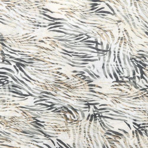 Wallis Womens Beige Animal Print Polyester Basic Button-Up Size XL V-Neck