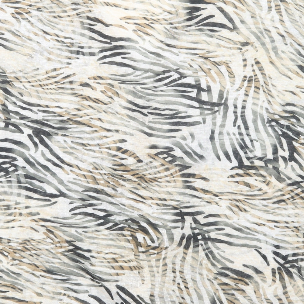 Wallis Womens Beige Animal Print Polyester Basic Button-Up Size XL V-Neck