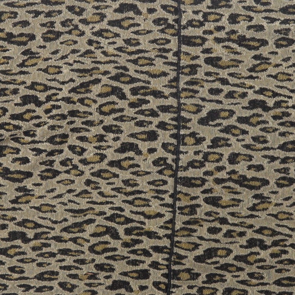 Marks and Spencer Womens Brown Animal Print Polyester Basic Blouse Size 20 Boat Neck