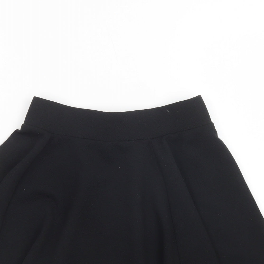 New Look Girls Black  Polyester Skater Skirt Size 10-11 Years  Regular