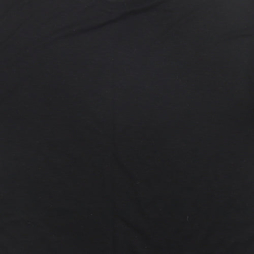 SheIn Womens Black  Polyester Basic T-Shirt Size M Crew Neck - Los Angeles