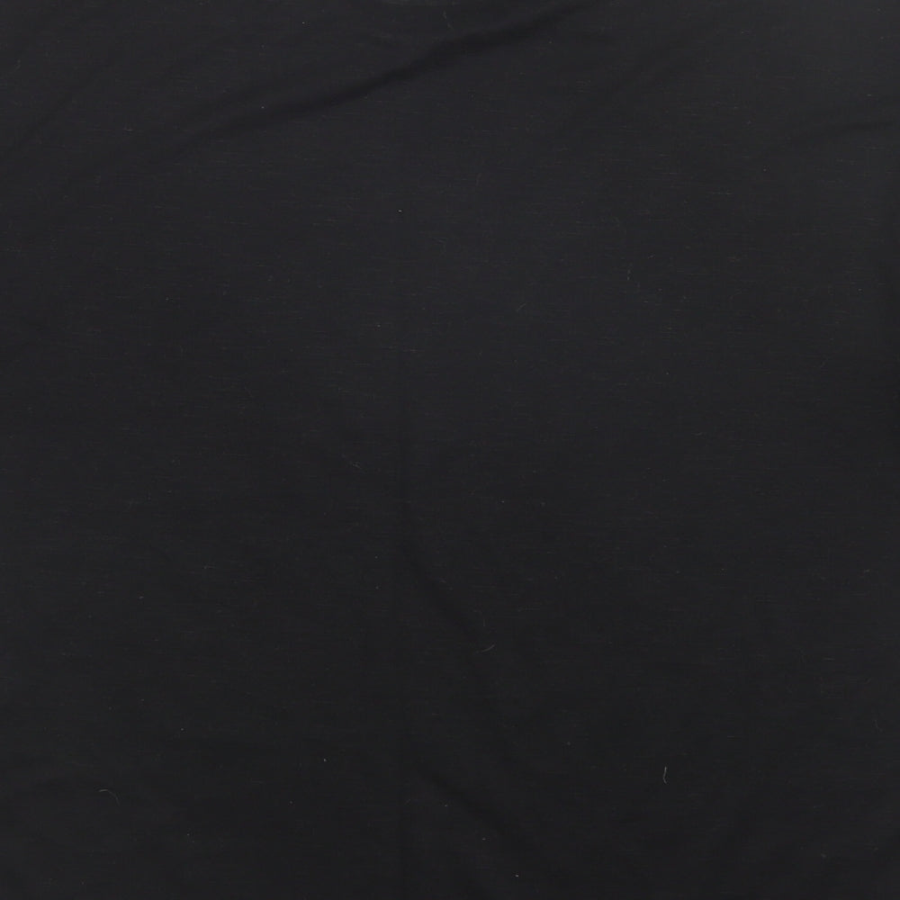 SheIn Womens Black  Polyester Basic T-Shirt Size M Crew Neck - Los Angeles