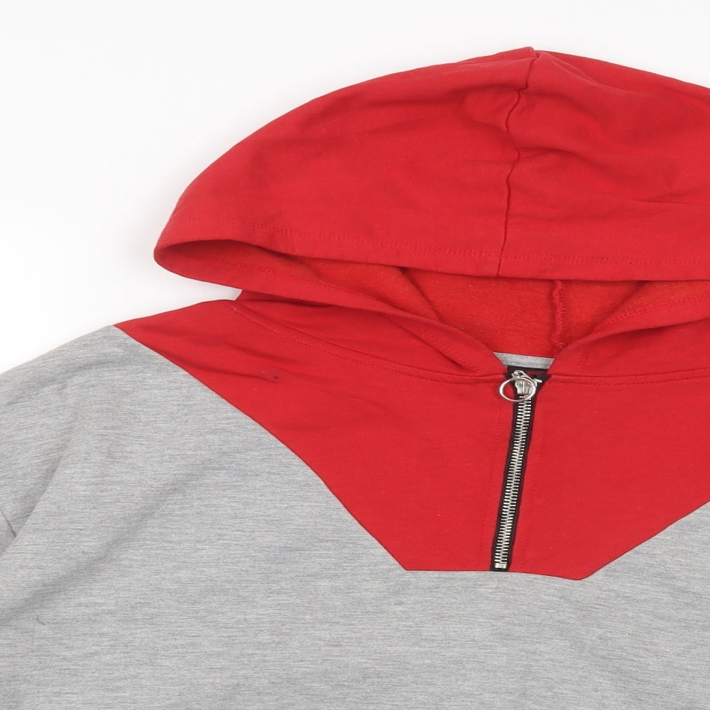 Primark Womens Grey  Polyester Pullover Hoodie Size 12  Zip - Stranger Things