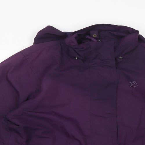 Mountain Essentials   Womens Purple   Windbreaker Jacket Size 14  Zip