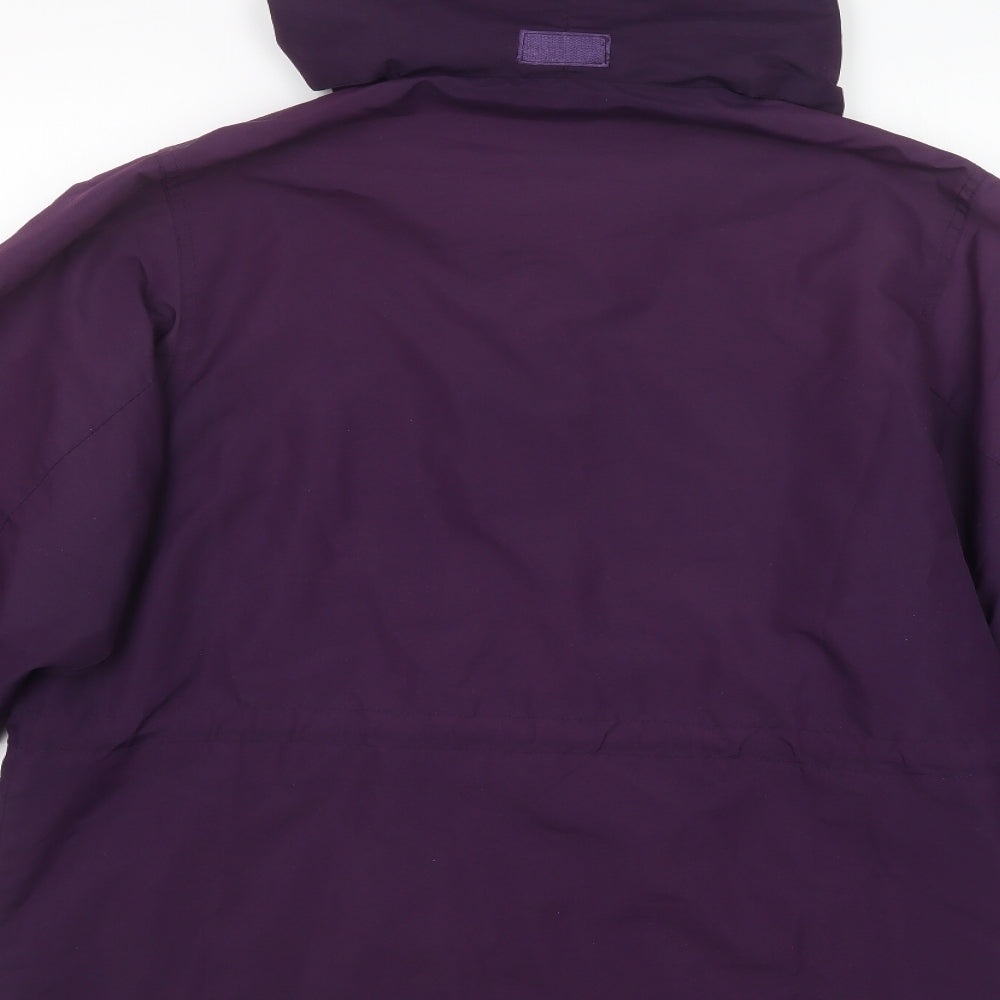 Mountain Essentials   Womens Purple   Windbreaker Jacket Size 14  Zip