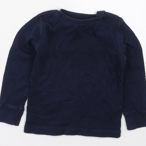 NEXT Boys Blue  Cotton Pullover Sweatshirt Size 3 Years  Pullover