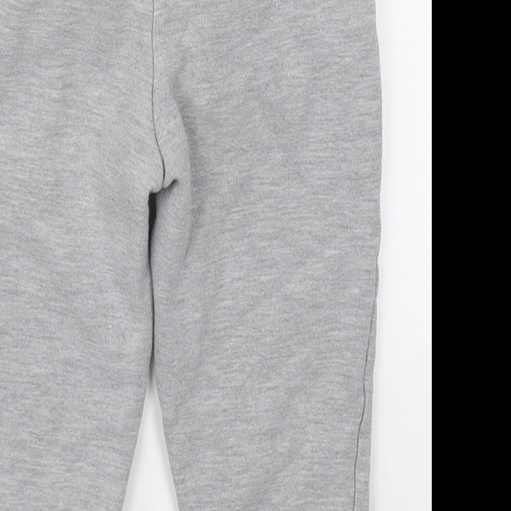 River Island Boys Grey  Cotton Sweatpants Trousers Size 2-3 Years  Regular Drawstring