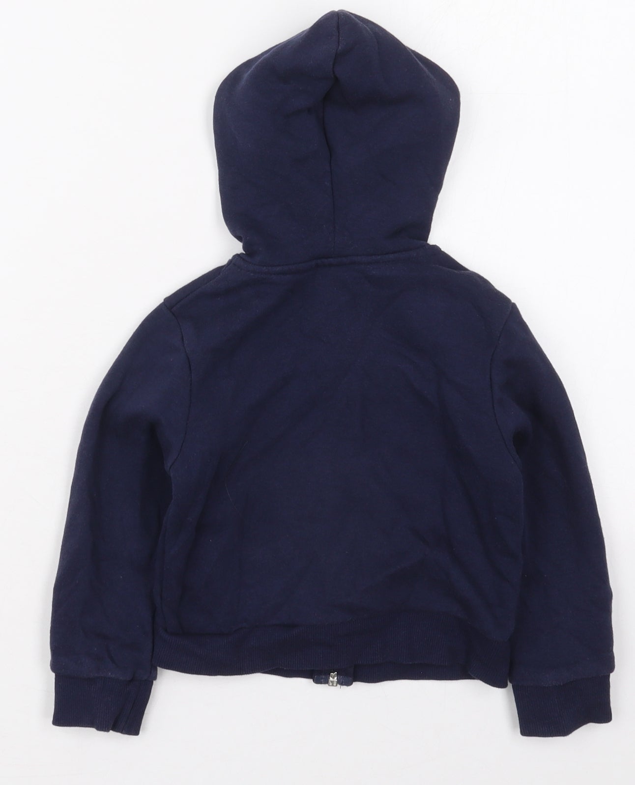 H&M Girls Blue  Cotton Full Zip Hoodie Size 2-3 Years  Zip