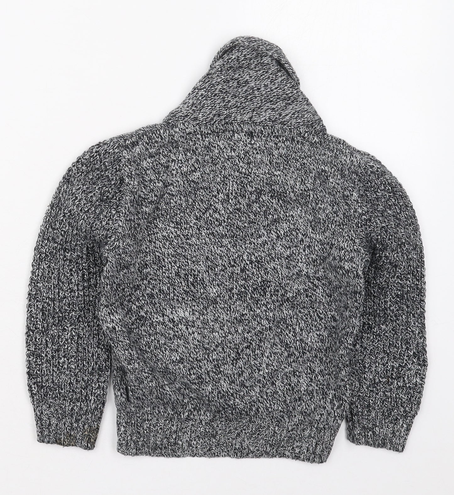 NEXT Boys Grey Collared  Cotton Pullover Jumper Size 2-3 Years  Pullover