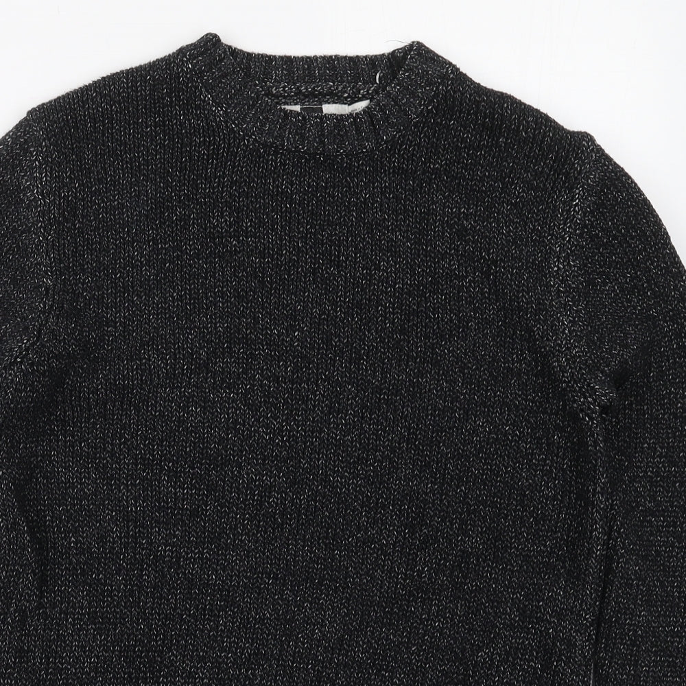 Topman Mens Grey Crew Neck  Cotton Pullover Jumper Size XS
