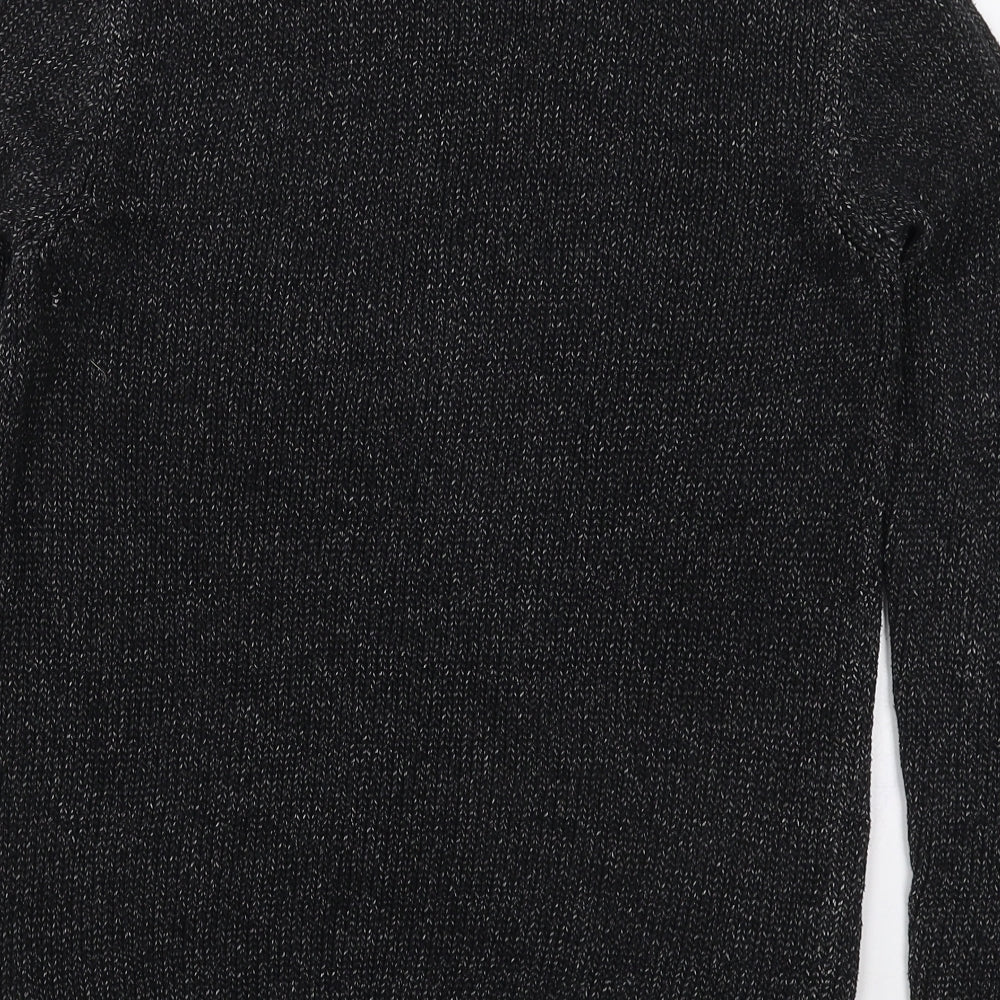 Topman Mens Grey Crew Neck  Cotton Pullover Jumper Size XS