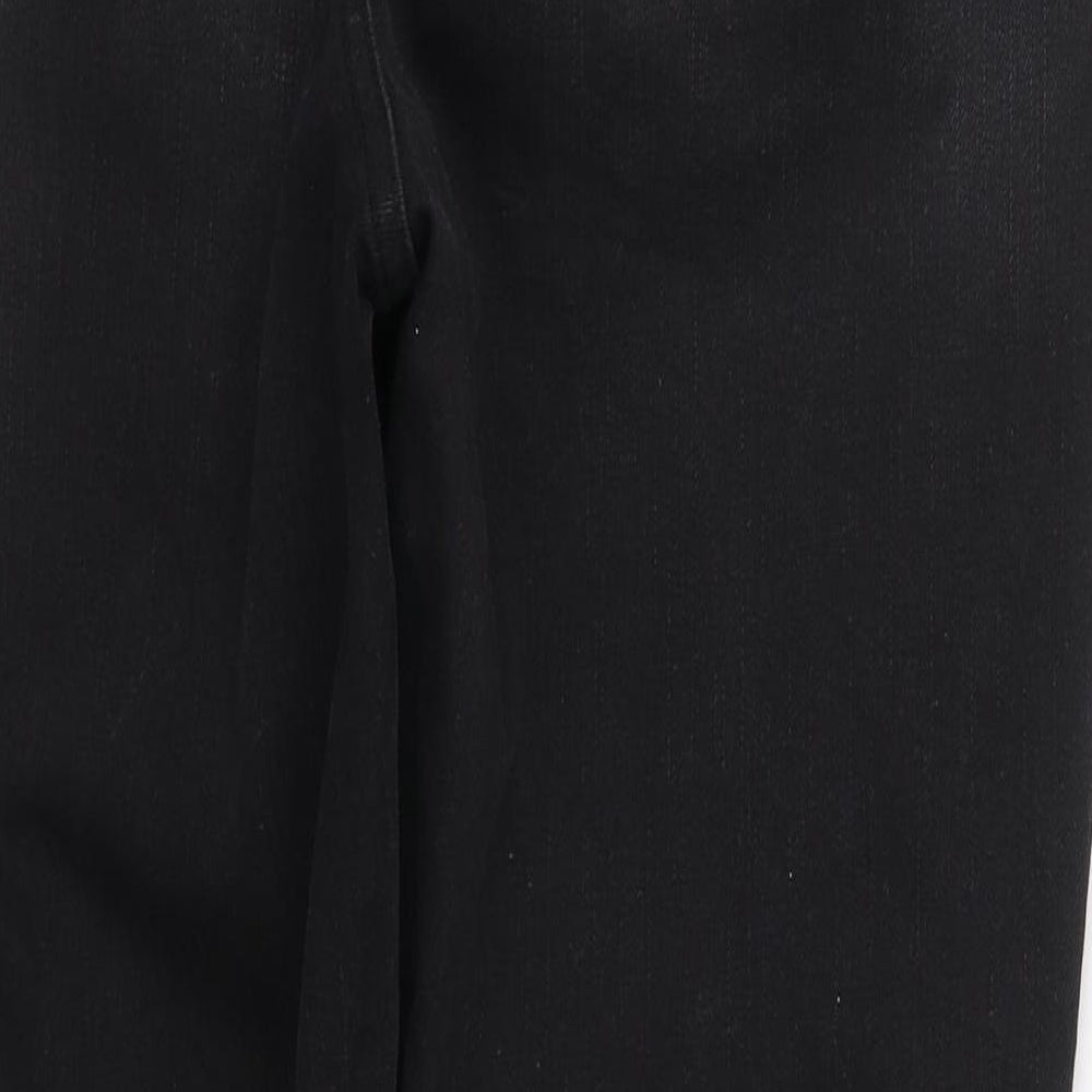 George Womens Black  Cotton Skinny Jeans Size 18 L28 in Regular Button