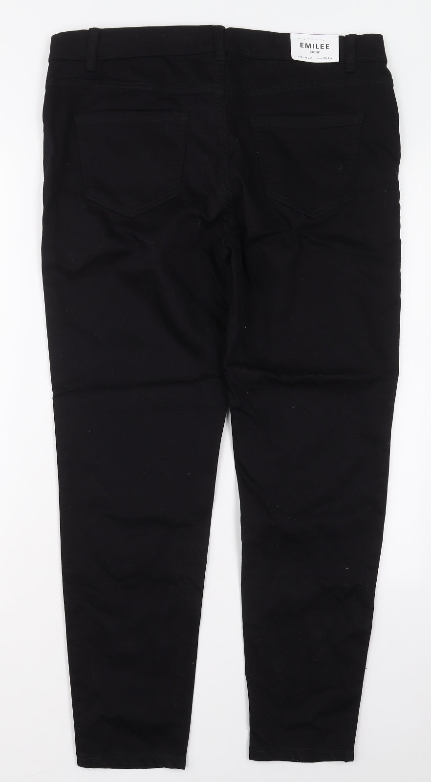 New Look Womens Black  Cotton Jegging Jeans Size 16 L27 in Regular