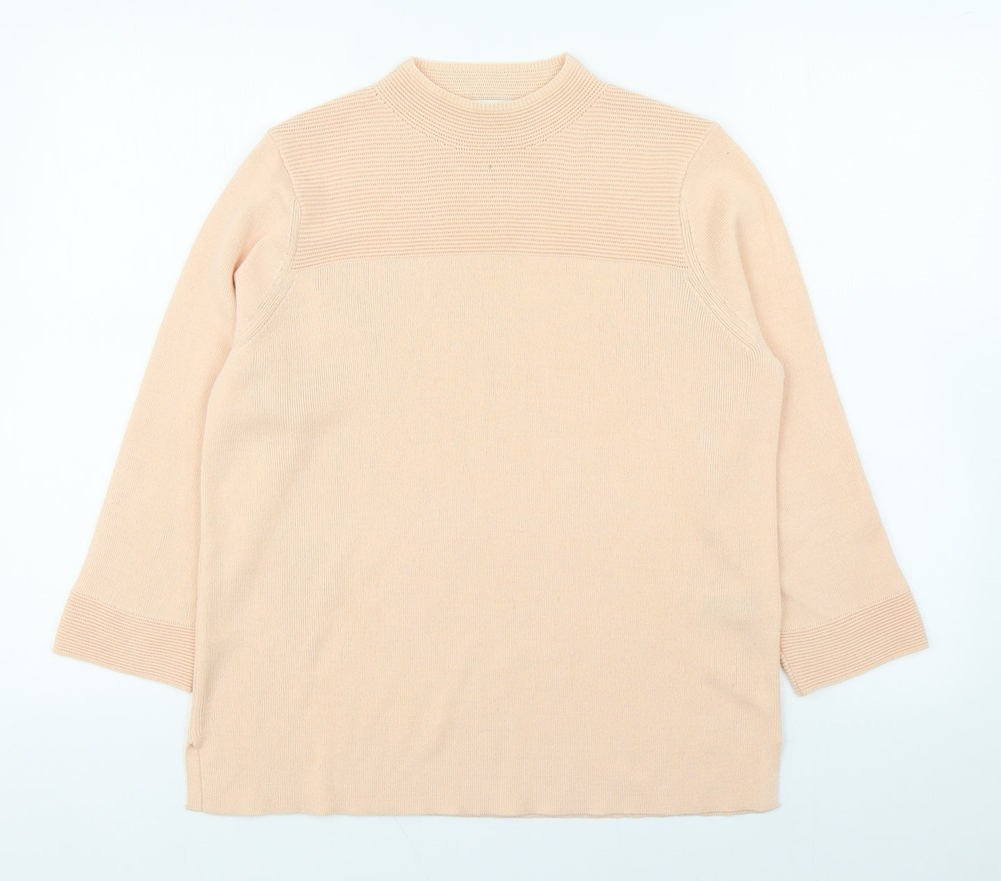 Marks and Spencer Womens Pink Round Neck  Acrylic Pullover Jumper Size 14