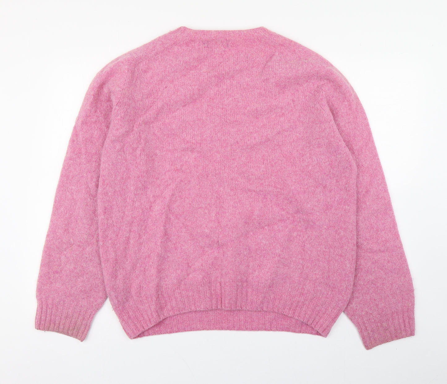 Polo by Ralph Lauren Womens Pink Round Neck  Wool Pullover Jumper Size XL