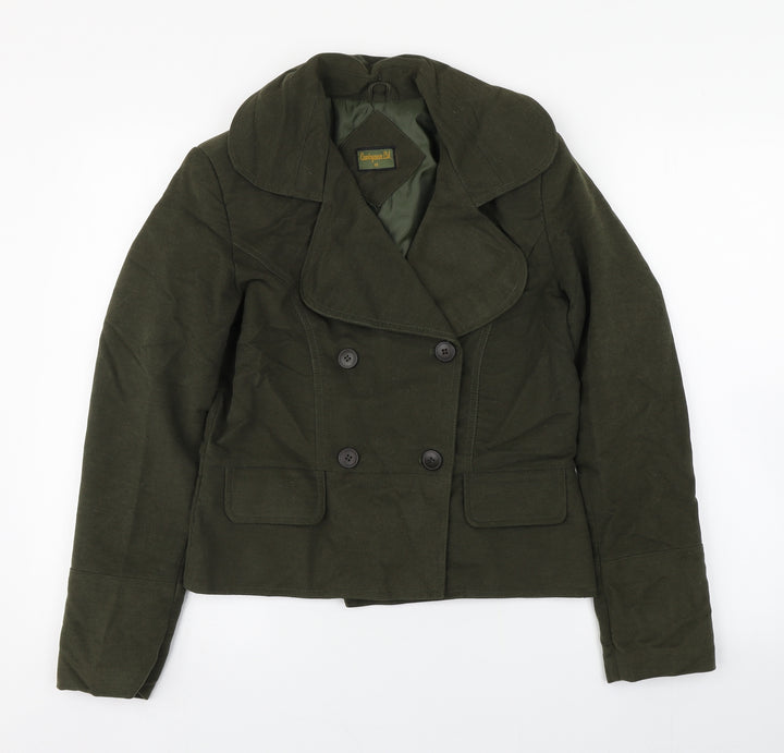 Countrywear Womens Green Jacket Blazer Size 10 Button