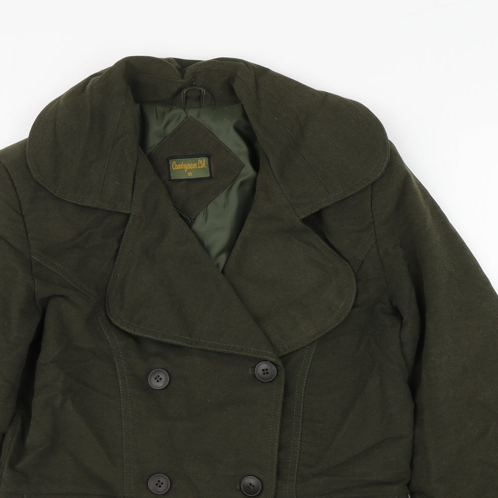 Countrywear Womens Green   Jacket Blazer Size 10  Button
