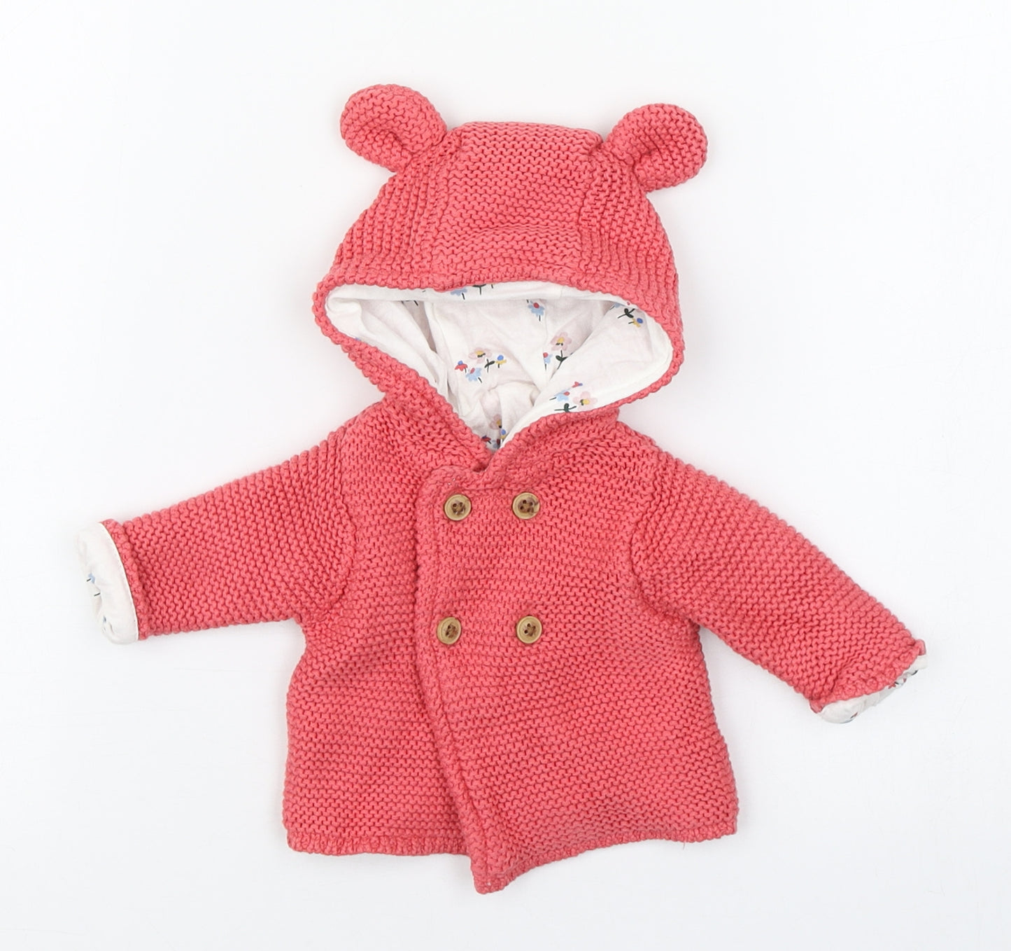 Marks and Spencer Baby Pink   Jacket Coatigan Size 0-3 Months   Button