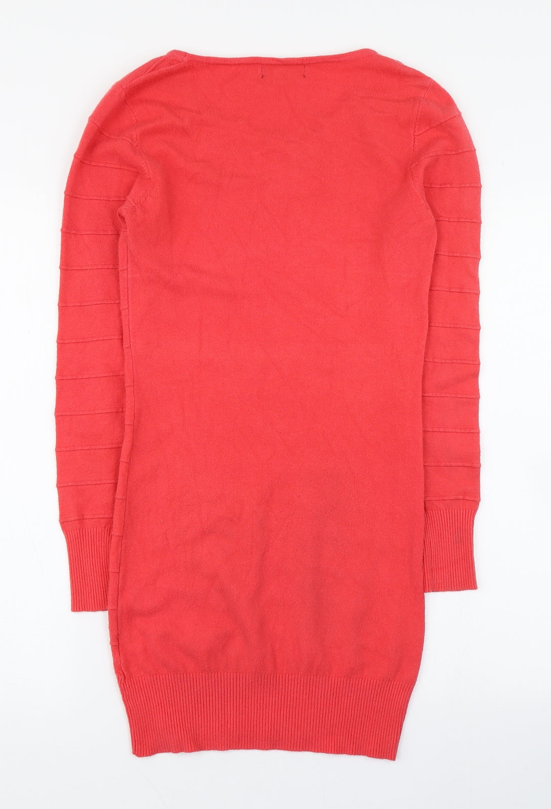 Estelle Fashion Womens Pink  Polyester Jumper Dress  Size S  Round Neck Pullover