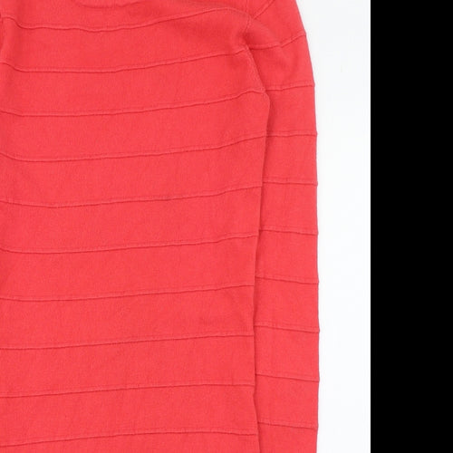 Estelle Fashion Womens Pink  Polyester Jumper Dress  Size S  Round Neck Pullover