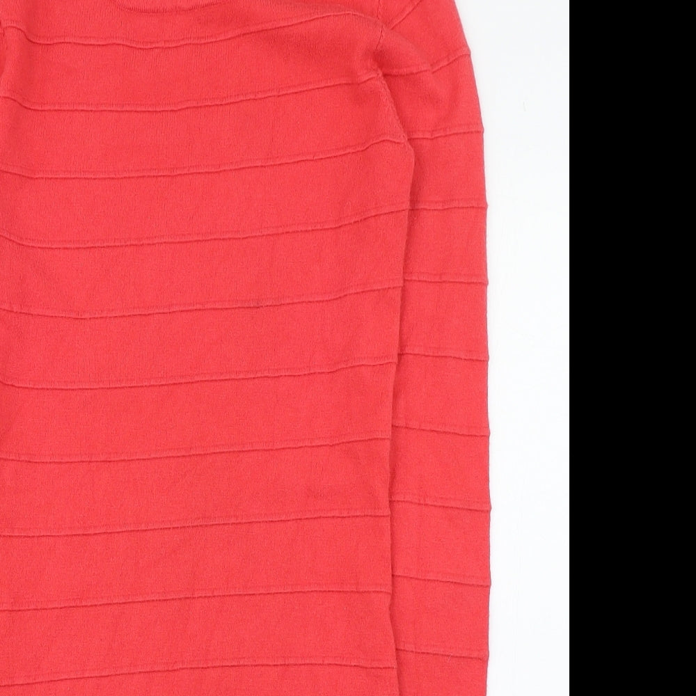 Estelle Fashion Womens Pink  Polyester Jumper Dress  Size S  Round Neck Pullover